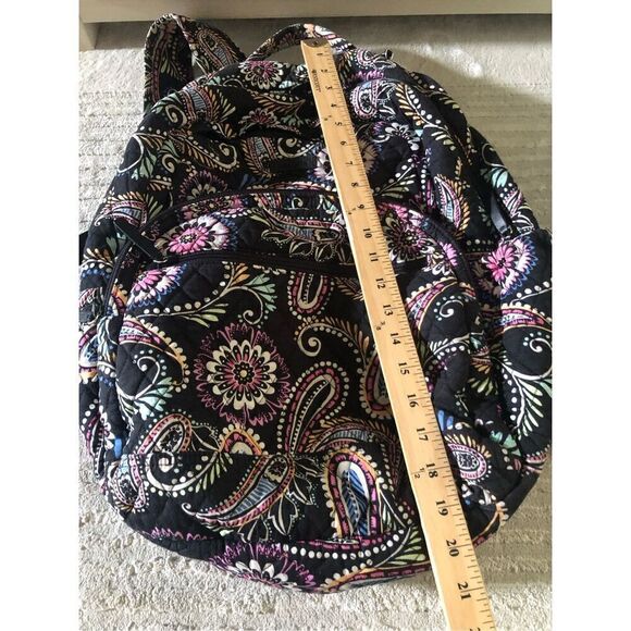 VERA BRADLEY Lighten Up Essential Backpack Bandana Swirl Pattern Computer Bag - Picture 10 of 16